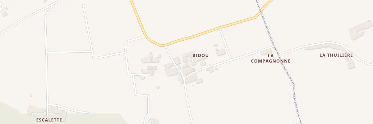 Plan du 37 Bidou à Villeneuve