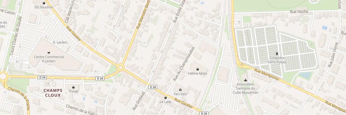 Plan du 101 Rue Emile Zola à Saintes