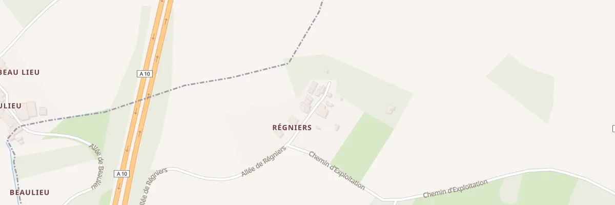 Plan du 35 Che de Regniers à Annepont