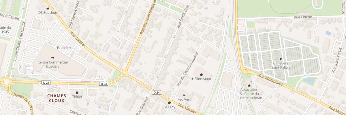 Plan du 99 Rue Emile Zola à Saintes