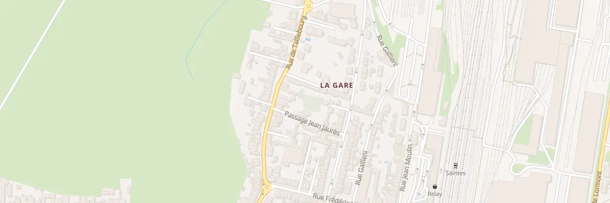 Plan du 22 Rue de Taillebourg à Saintes