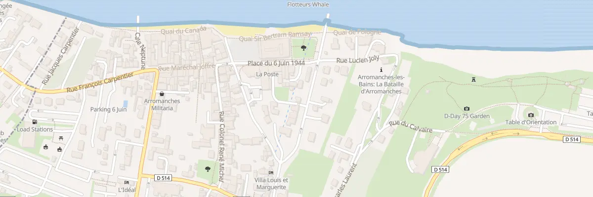 Plan du 4 Rue F J de la Passardiere à Arromanches-les-Bains