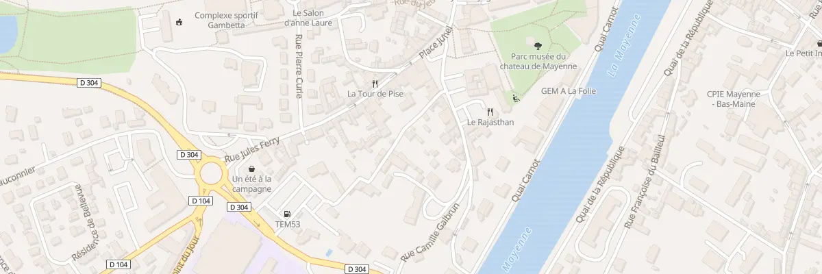 Plan du 7 Rue des Vergers à Mayenne