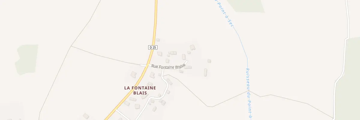 Plan du 20 La Fontaine Blais à La Chapelle-Biche