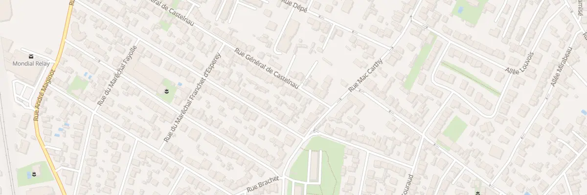 Plan du 10 Rue General Castelnau à Bordeaux