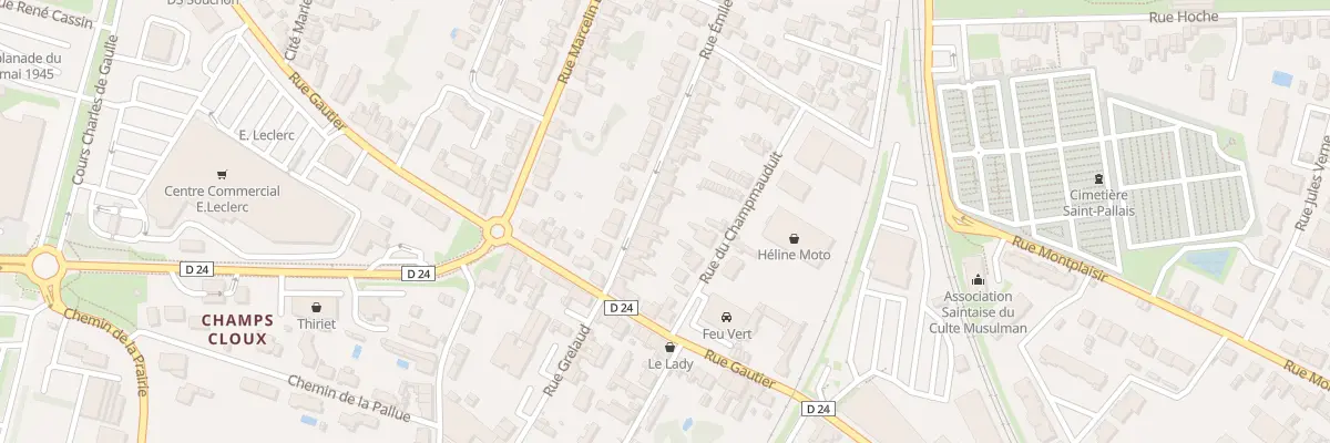 Plan du 107 Rue Emile Zola à Saintes