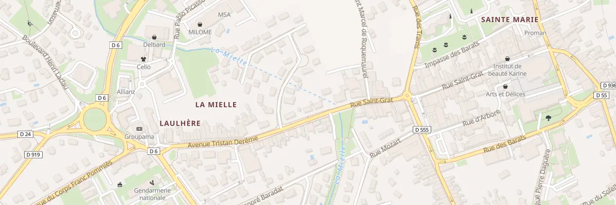 Plan du 6 Av Tristan Deréme à Oloron-Sainte-Marie