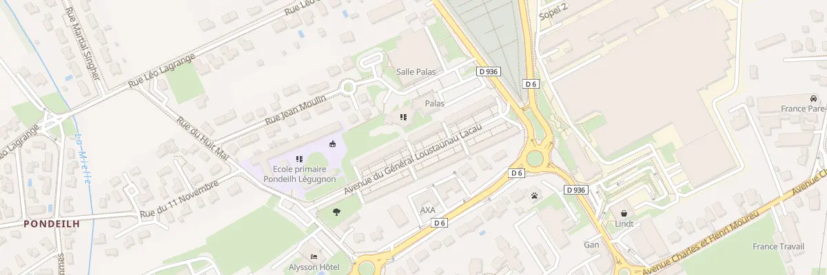 Plan du 9003 Av du Gal Loustaunau Lacau à Oloron-Sainte-Marie