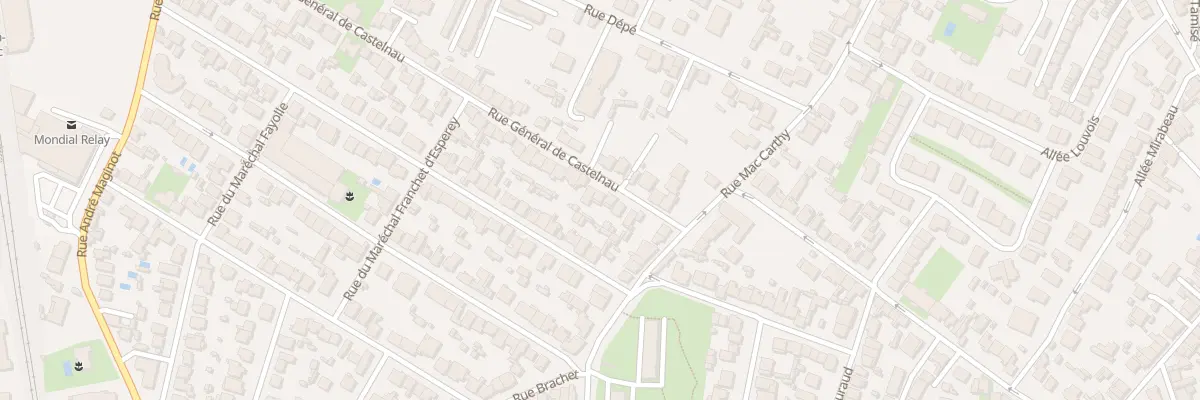 Plan du 12 Rue General Castelnau à Bordeaux