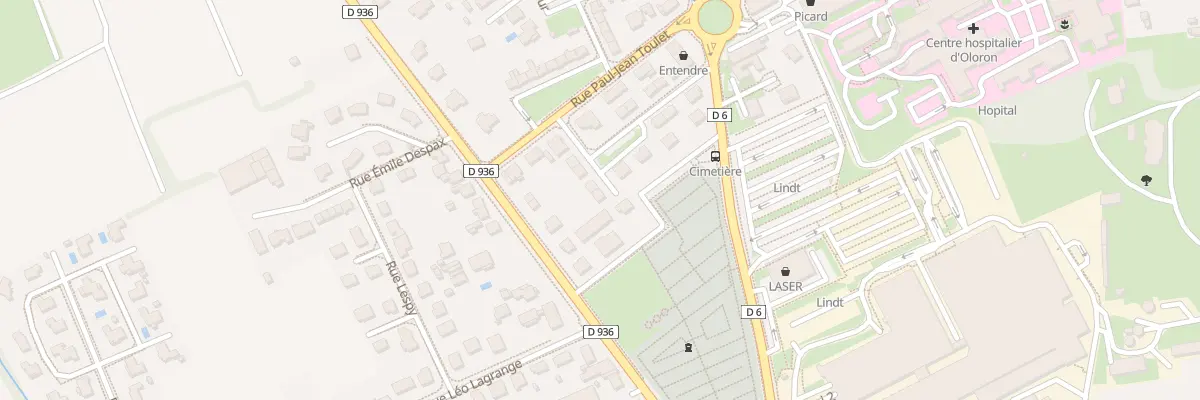 Plan du 10 Rue André Lombard à Oloron-Sainte-Marie