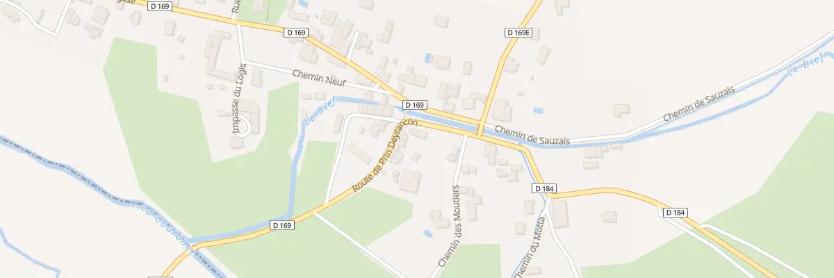 Plan du 1 Rte de Prin Deyrancon au Bourdet