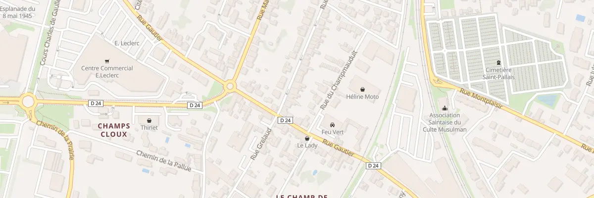 Plan du 113 Rue Emile Zola à Saintes