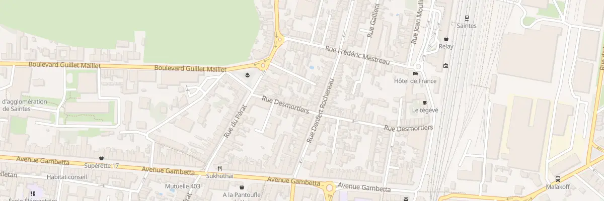 Plan du 19 Rue Desmortiers à Saintes