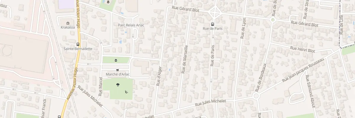 Plan du 21 Rue de Marseille à Mérignac