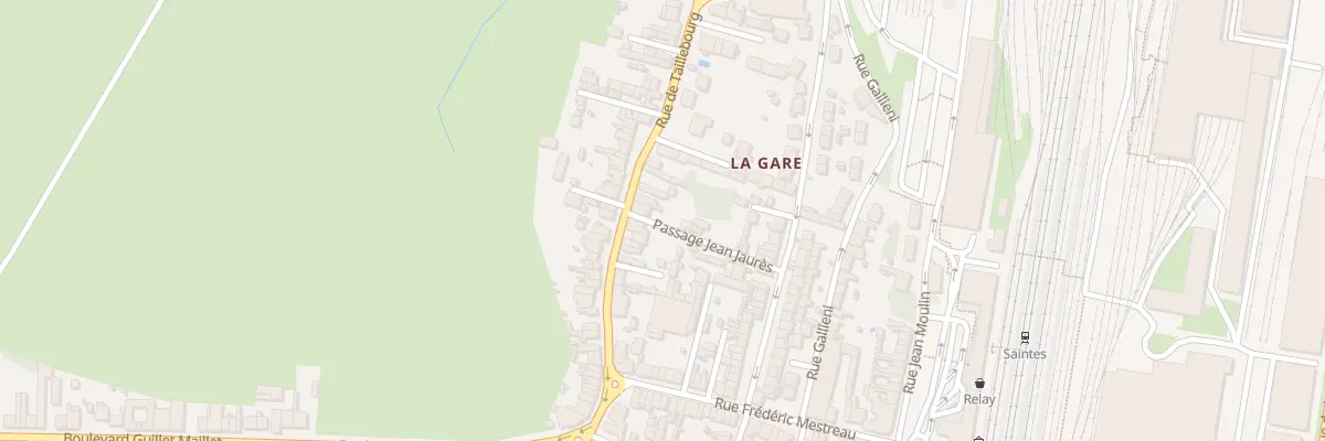 Plan du 18 Rue de Taillebourg à Saintes