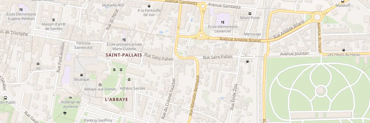 Plan du 48B Rue Saint Pallais à Saintes