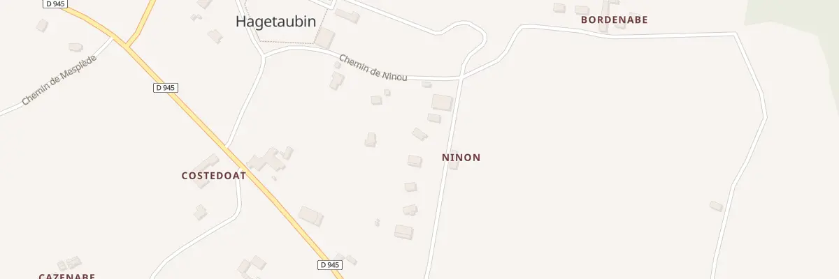 Plan du 2800 Che de Ninou à Hagetaubin