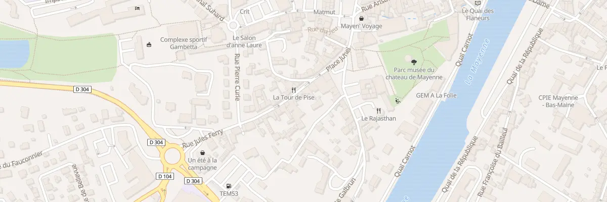 Plan du 7 Rue Jules Ferry à Mayenne