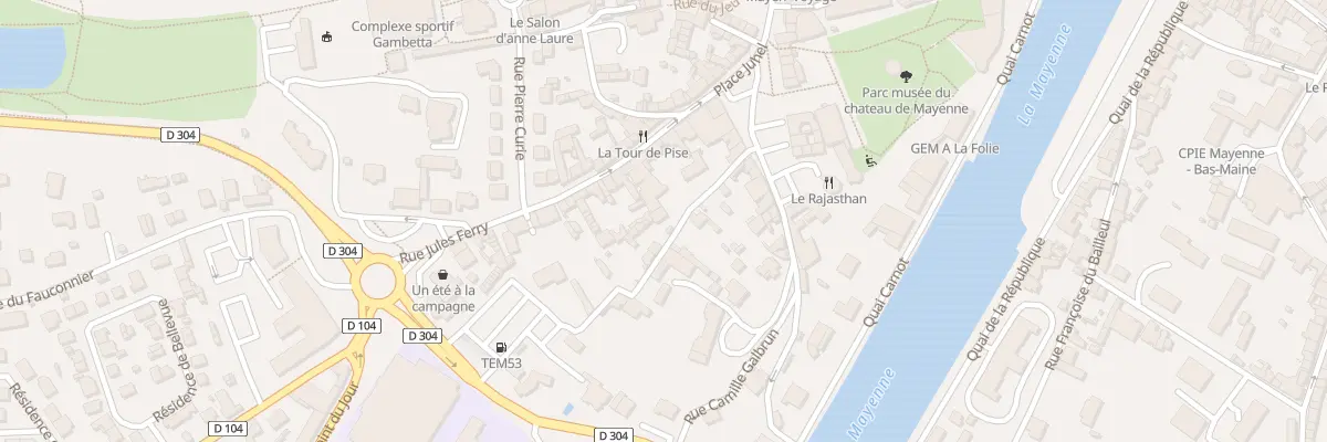 Plan du 8 Rue des Vergers à Mayenne