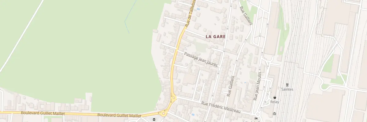 Plan du 12 Rue de Taillebourg à Saintes
