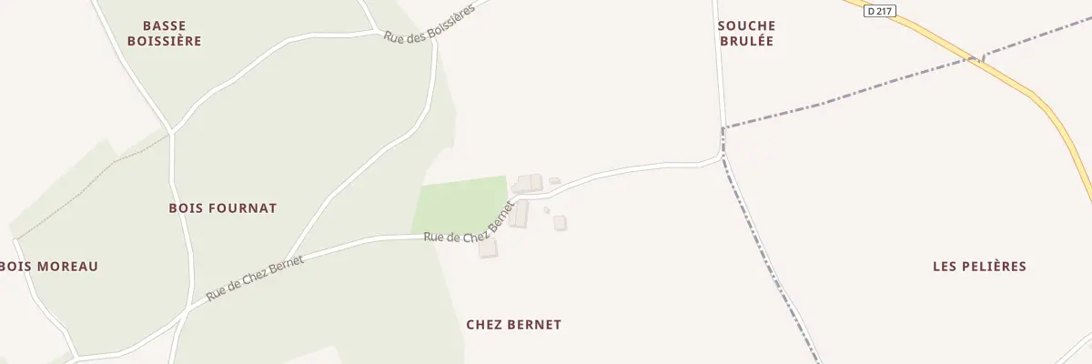 Plan du 4 Rue de Chez Bernet aux Nouillers