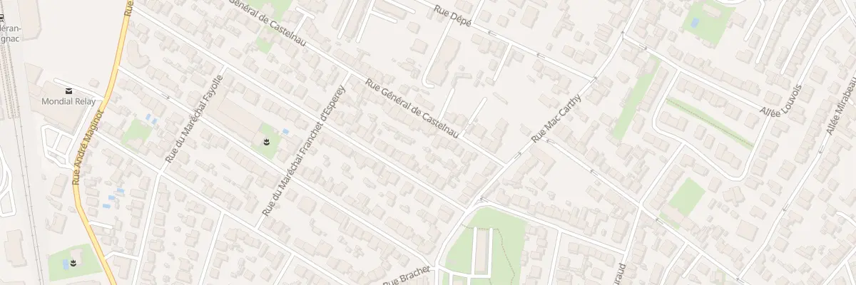 Plan du 16 Rue General Castelnau à Bordeaux