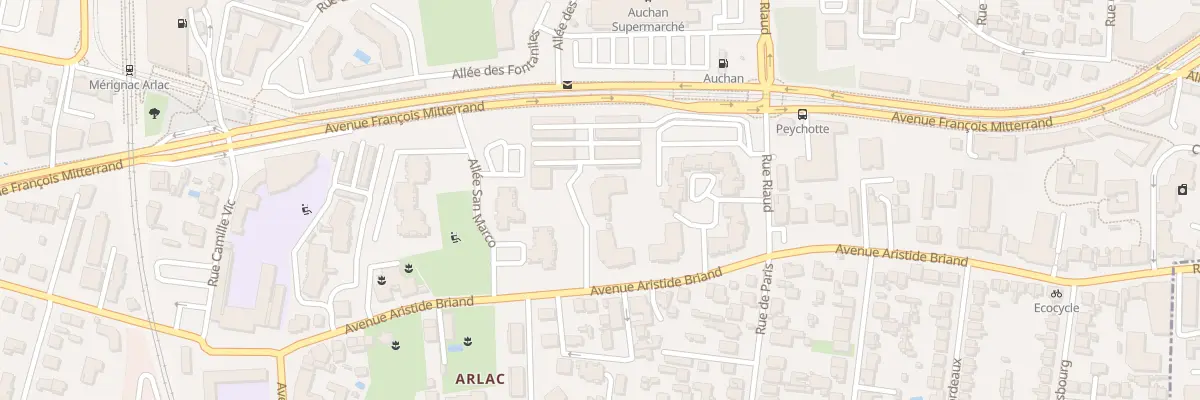 Plan du 77 Av Aristide Briand à Mérignac