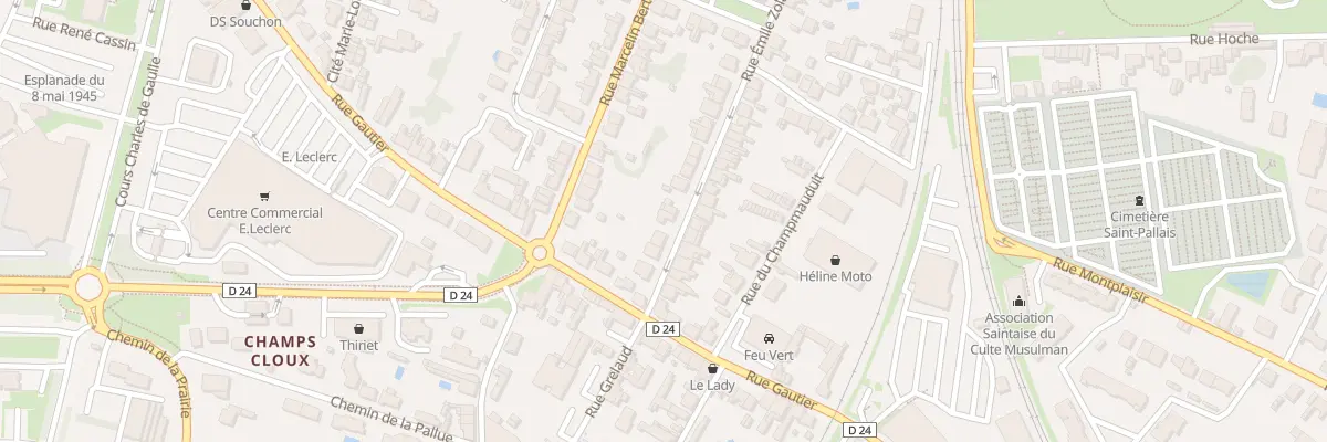 Plan du 82B Rue Emile Zola à Saintes