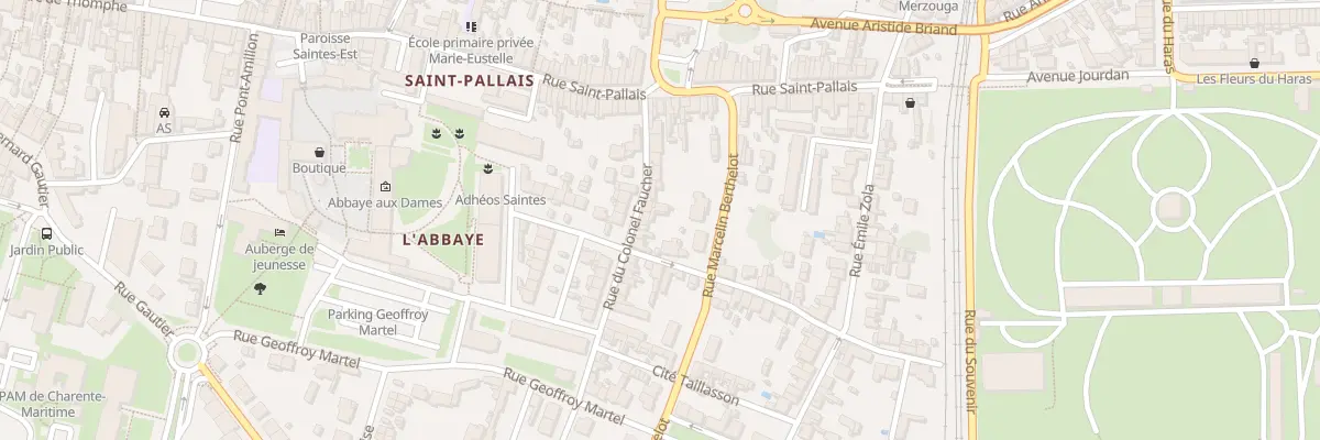 Plan du 15 Rue du Colonel de Faucher à Saintes