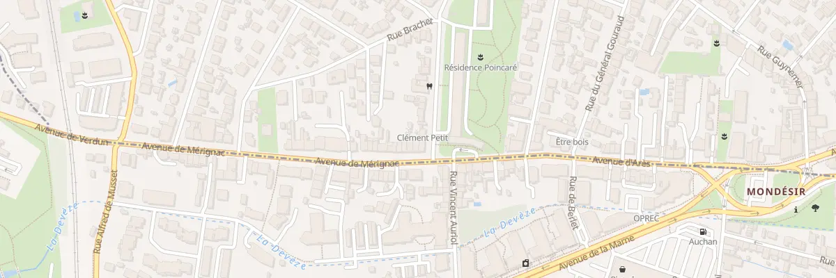 Plan du 5 Av de Mérignac à Bordeaux