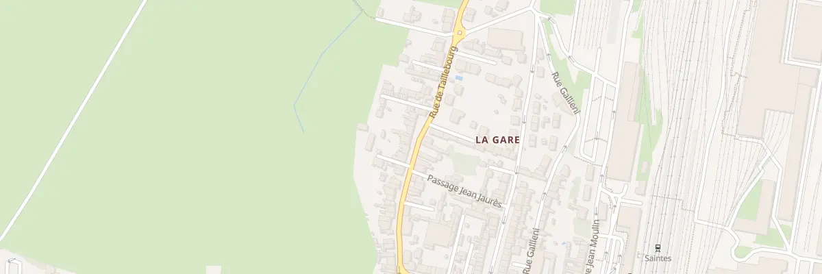 Plan du 39 Rue de Taillebourg à Saintes
