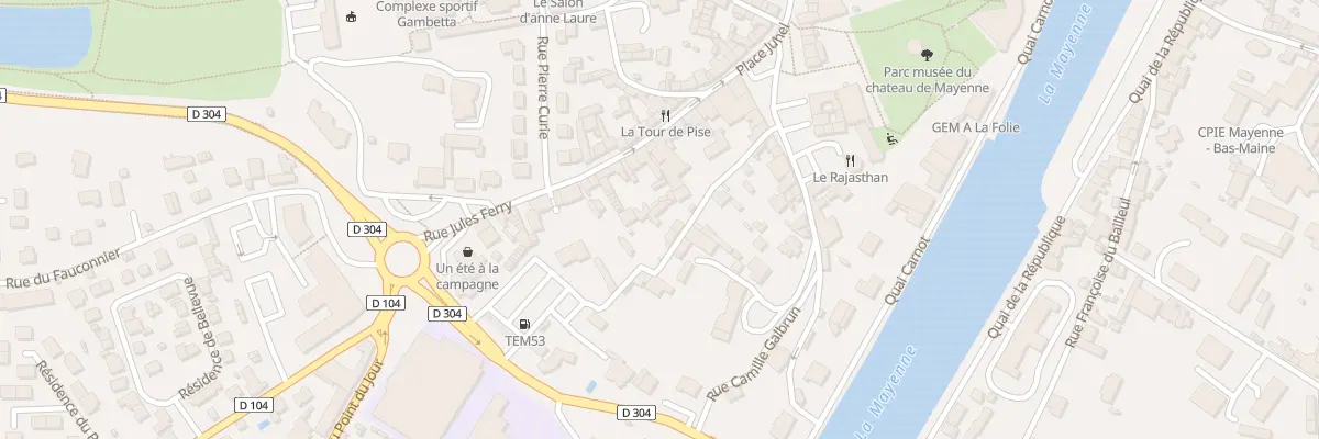 Plan du 10 Rue des Vergers à Mayenne