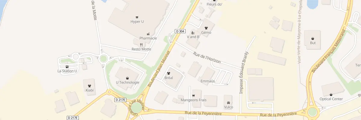 Plan du 639 Bd Jean Monnet à Mayenne