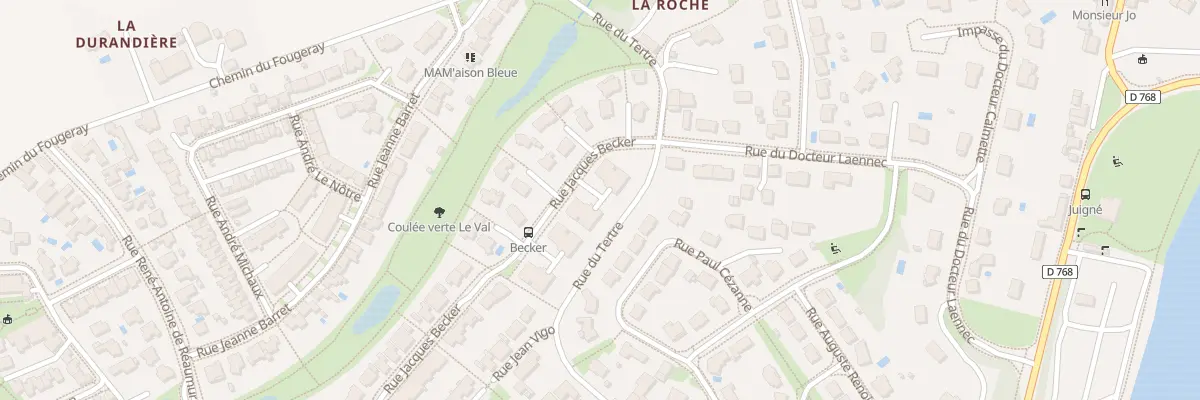 Plan du 3 Rue Jacques Becker à Montreuil-Juigné