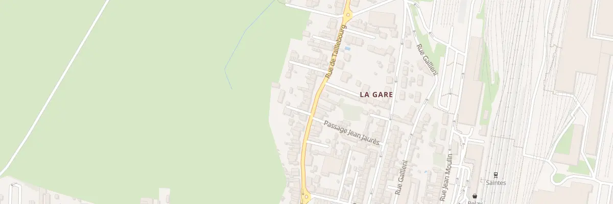 Plan du 35 Rue de Taillebourg à Saintes