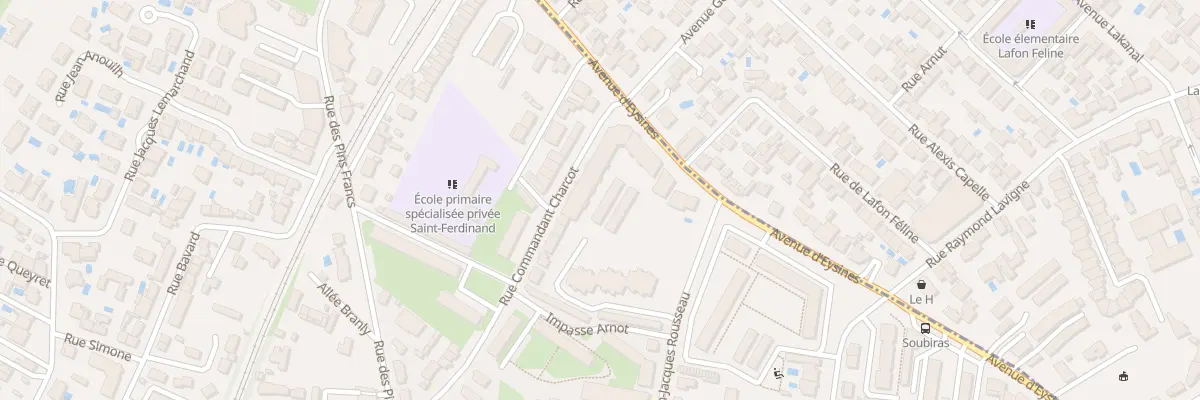 Plan du 244 Av Eysines à Bordeaux
