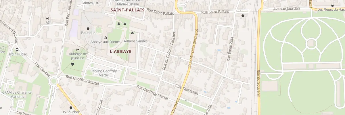 Plan du 21 Rue du Colonel de Faucher à Saintes