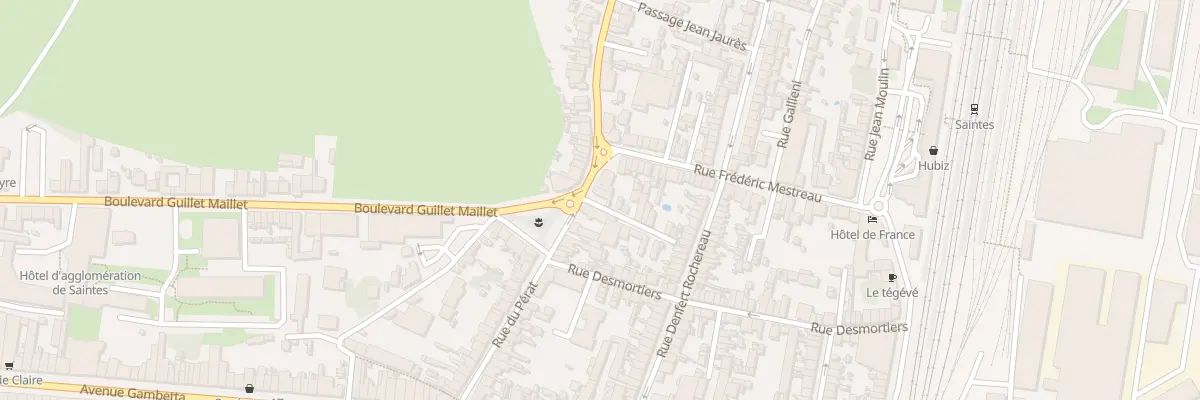 Plan du 82 Rue du Pérat à Saintes