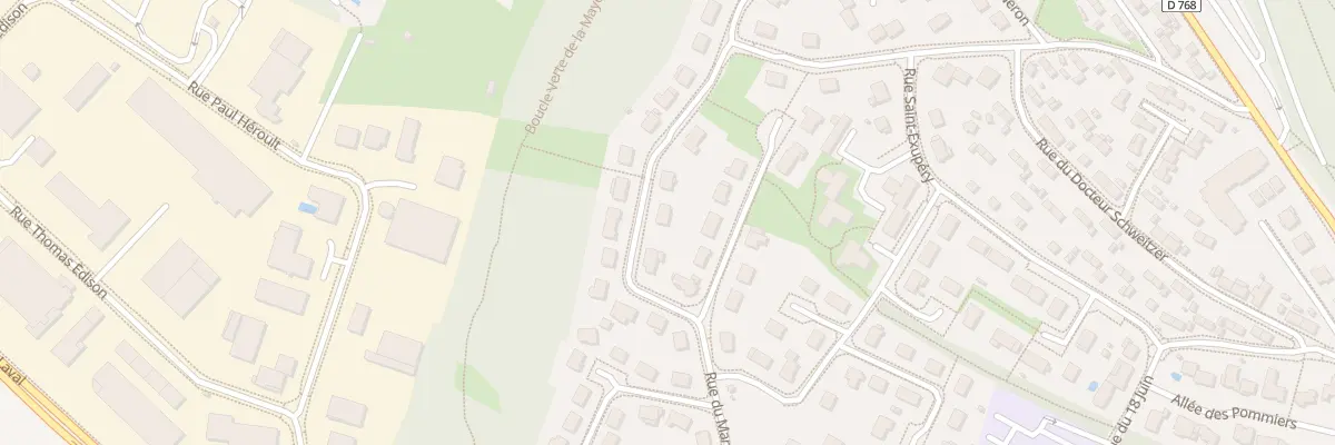 Plan du 29 Rue du Maréchal Leclerc à Montreuil-Juigné