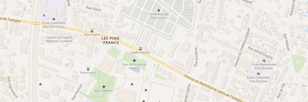 Plan du 309 Av Mal de Lattre de Tassigny à Bordeaux