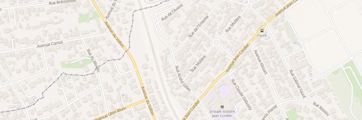 Plan du 16 Rue André Gilles à Pessac