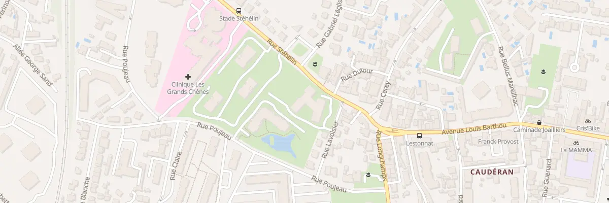 Plan du 10 Rue Stéhélin à Bordeaux