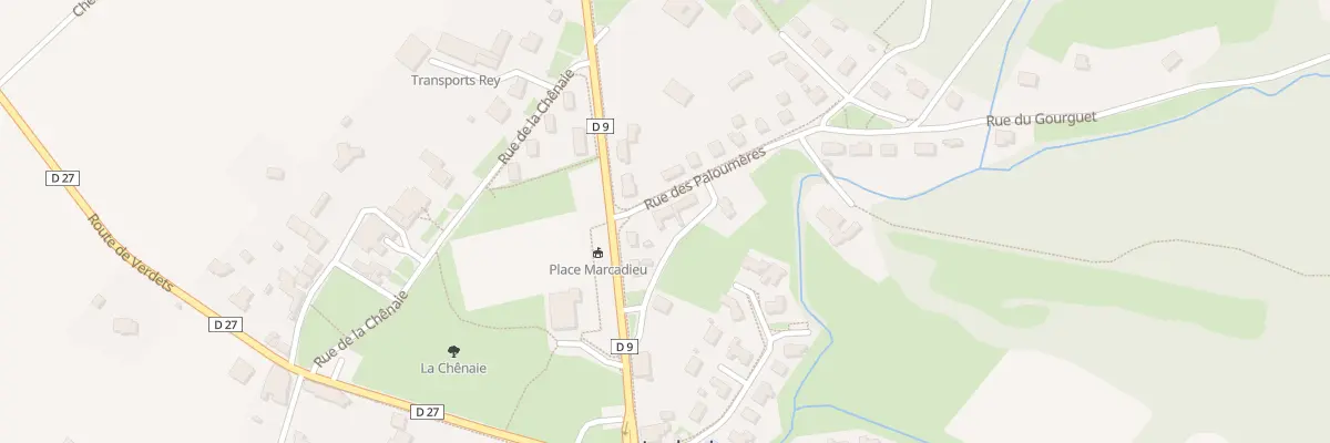 Plan du 2 Rue des Paloumères à Ledeuix