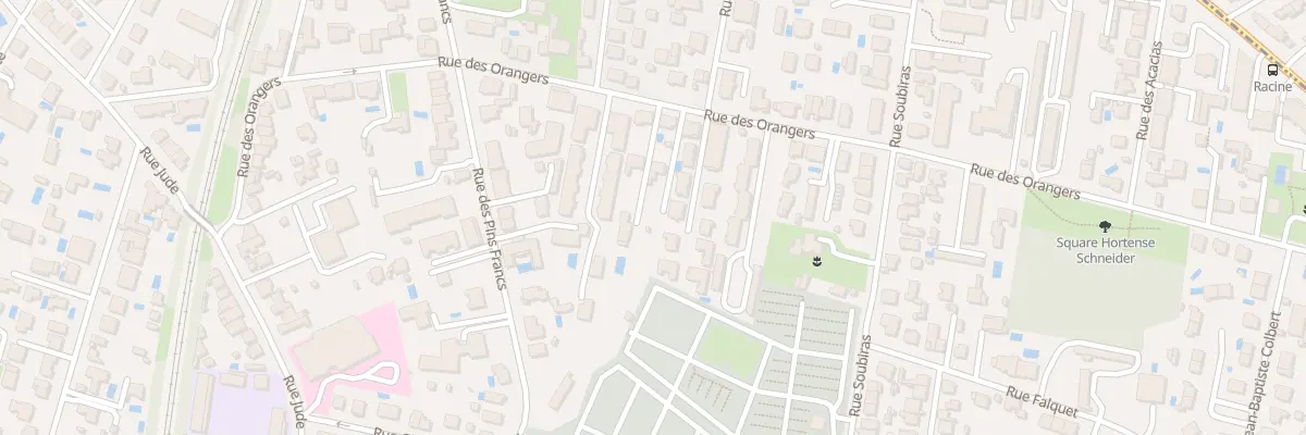Plan du 132 Rue des Orangers à Bordeaux