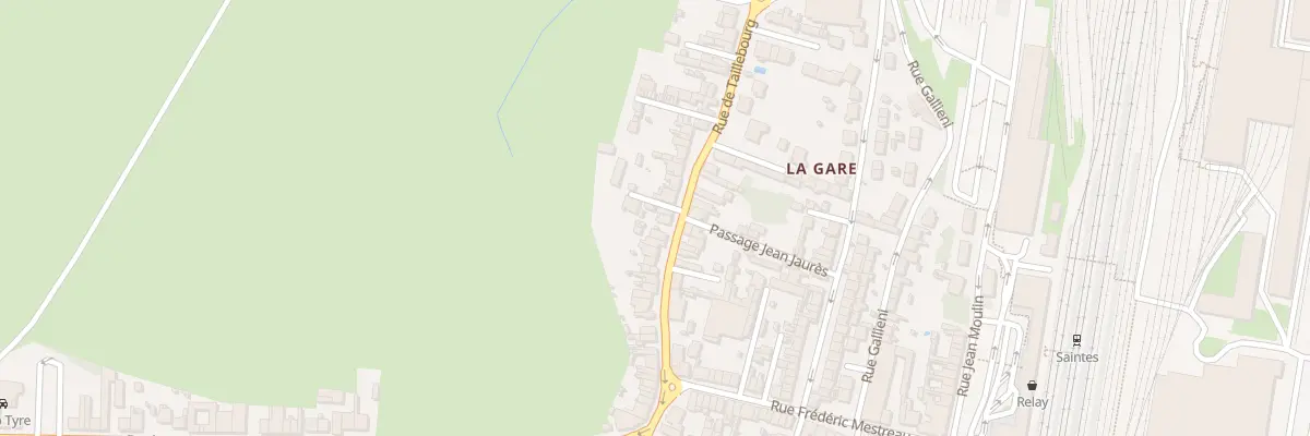 Plan du 29 Rue de Taillebourg à Saintes