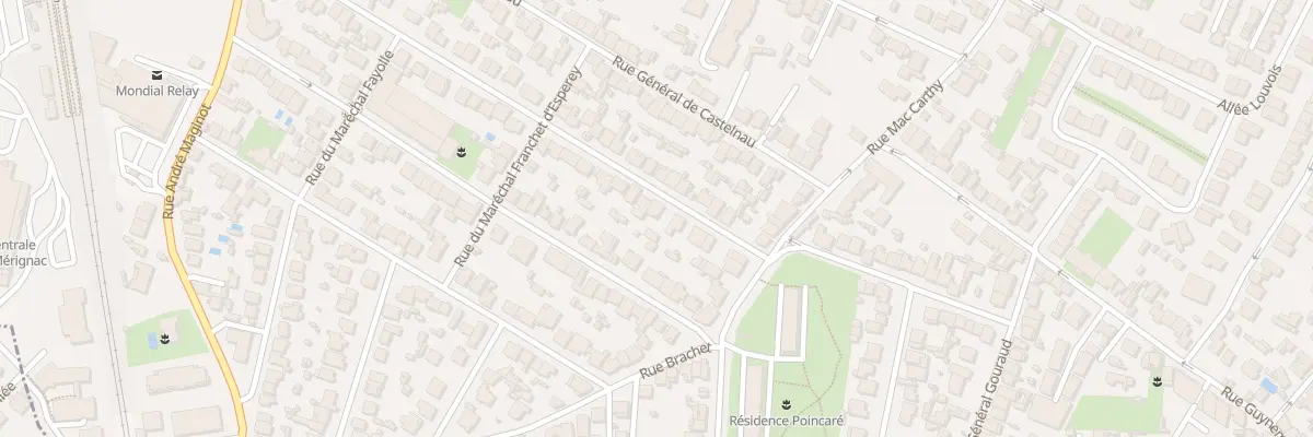 Plan du 14 Rue du Marechal Joffre Caud à Bordeaux