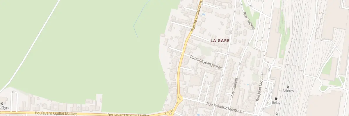 Plan du 25 Rue de Taillebourg à Saintes