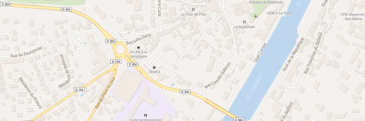 Plan du 13 Rue des Vergers à Mayenne