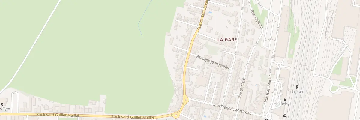 Plan du 23 Rue de Taillebourg à Saintes