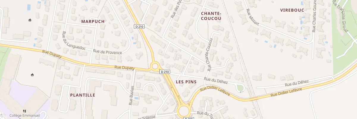 Plan du 6 Rue du Dehez à Blanquefort